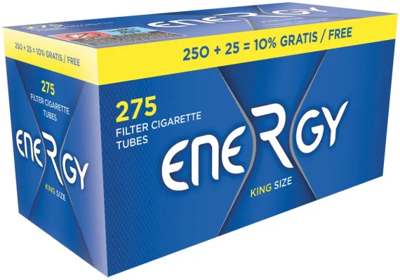Energy Blue Filterhülsen King Size (275 Stück) Energy Blue Filterhülsen King Size (275 Stück)
