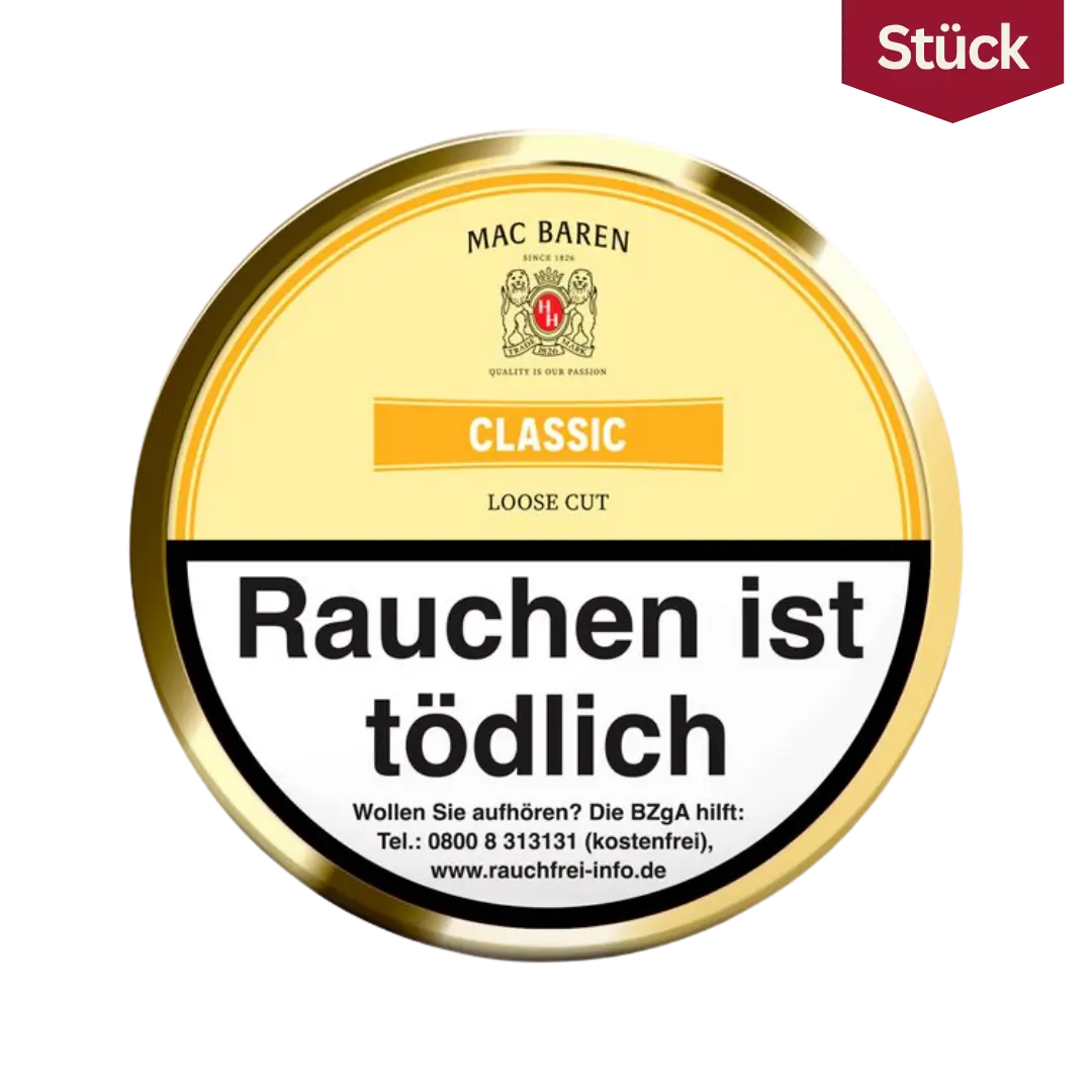 Mac Baren Classic Loose Cut Tabak Pfeifentabak Dose (100g)
