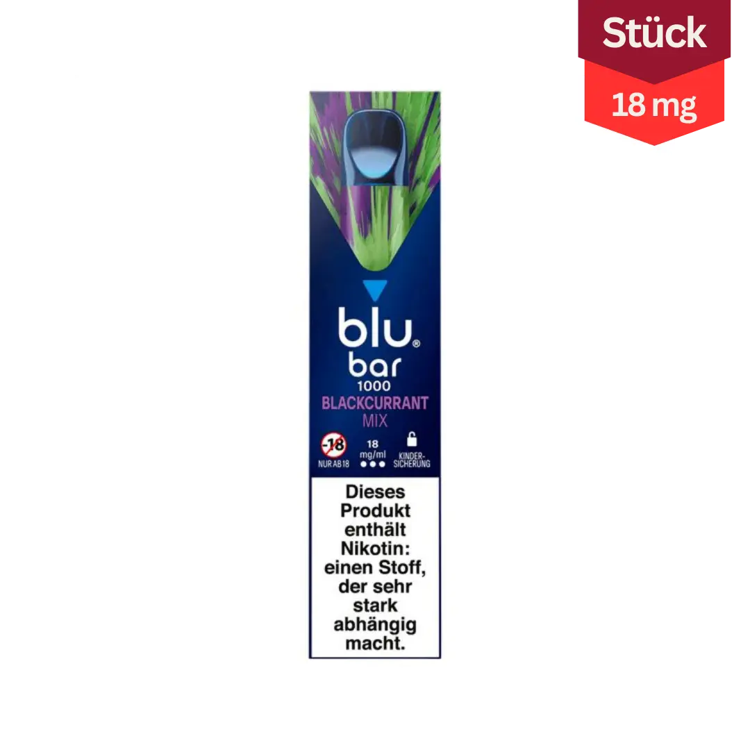 blu bar vape blackcurrant mix 18mg