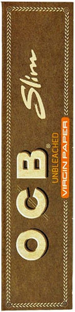 5 x 32 Blatt OCB Unbleached Slim Drehpapier/ Blättchen/ Zigarettenpapier