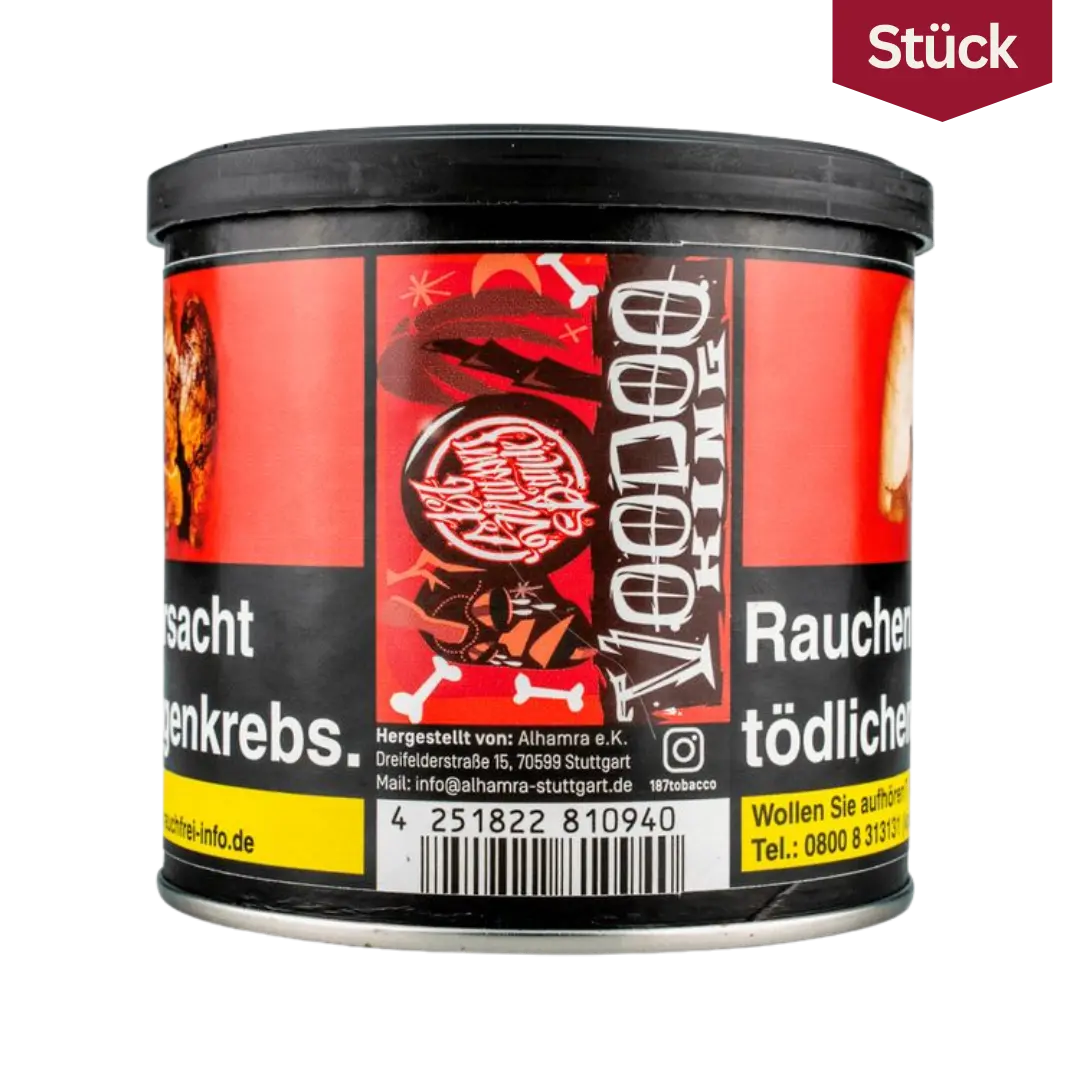187 Tobacco Voodoo King Fruechtemix Tabak Shishatabak 200g