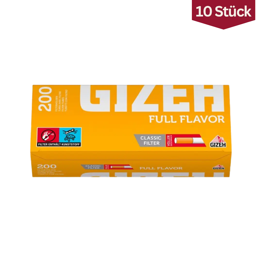 Bundle: Gizeh Hülsen Full Flavor Hülsen (10x200 Stück)