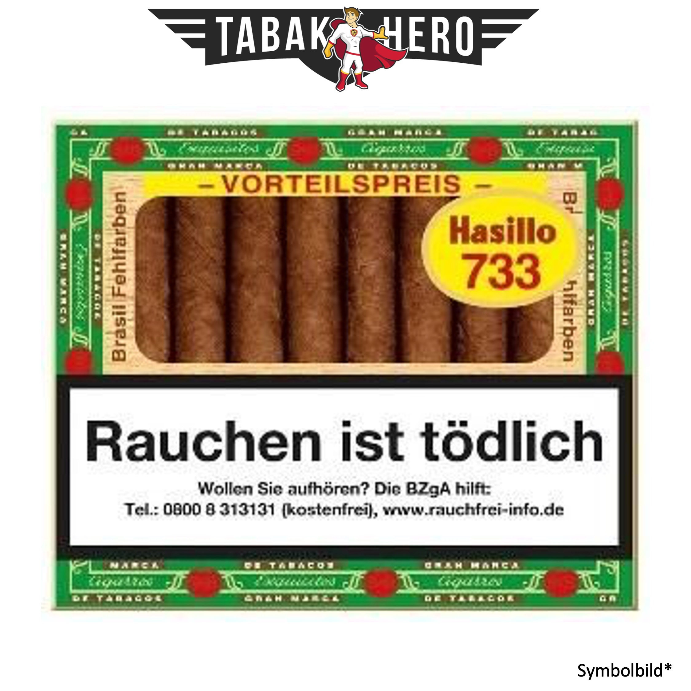 Bundle: Hasillo FF 733 Brasil Zigarillos (5x50)