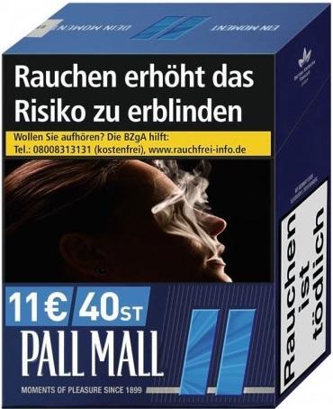 Pall Mall Blue Zigaretten (34 Stück)