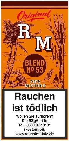 R and M Blend No53 (Rum&Maple) Tabak 50g Pouch (Pfeifentabak)