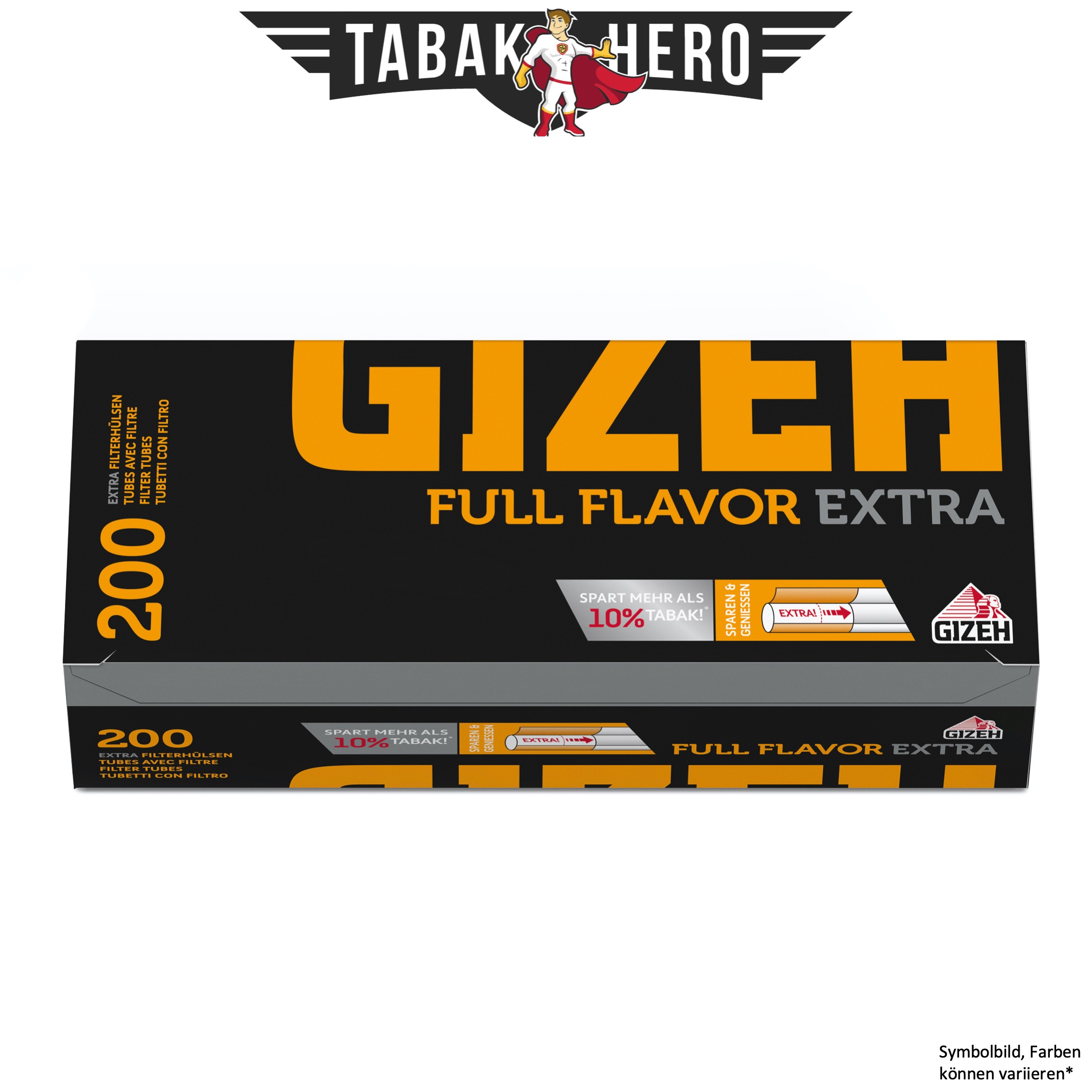 Gizeh Full Flavor Extra Filterhülsen Zigarettenhülsen Stopfhülsen 200 Stück
