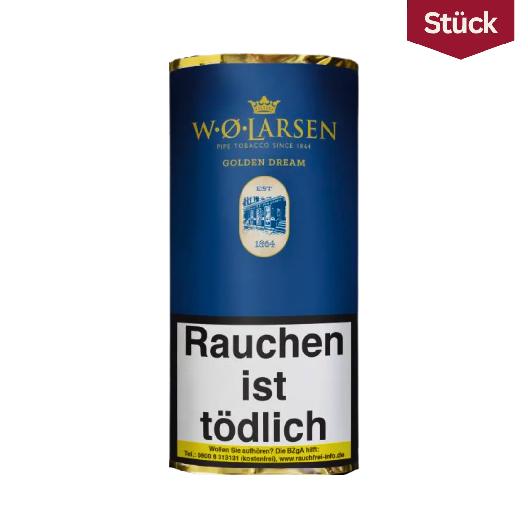 W.O. Larsen Golden Dream Tabak Pfeifentabak Pouch (50g)