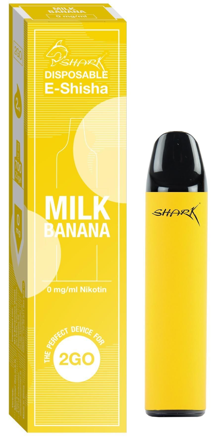 Shark Milk Banana Einweg E-Zigarette Vape 0mg (1 Stück)