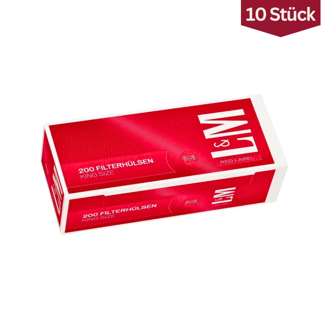 Bundle: L&M Red Filterhülsen King Size (10x200 Stück)