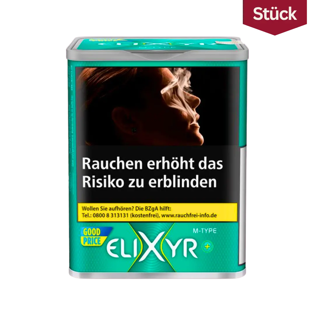 Elixyr+ Plus Tabak Feinschnitt Dose (102g) Elixyr+ Plus Tabak Feinschnitt Dose (102g)