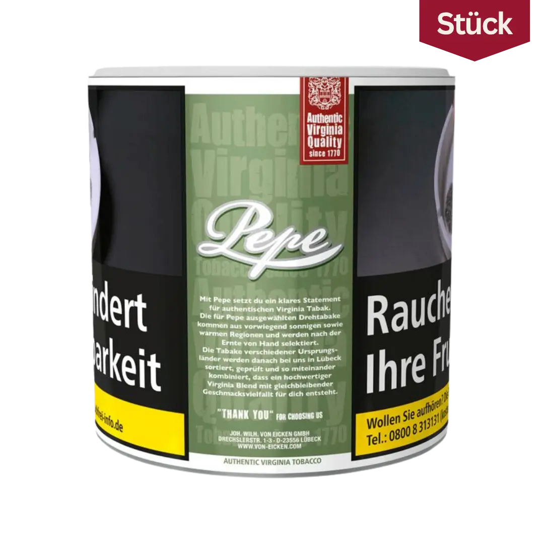 Pepe Rich Green Tabak Feinschnitt Dose (80g)