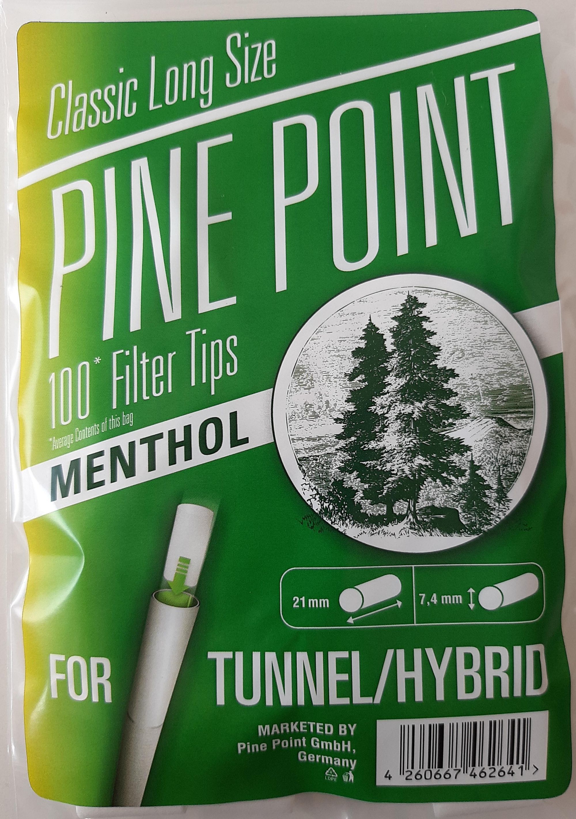 Pine Point Filter Tips für Mark 1 Hybrid ca. 100 Stück (wie Elixyr)