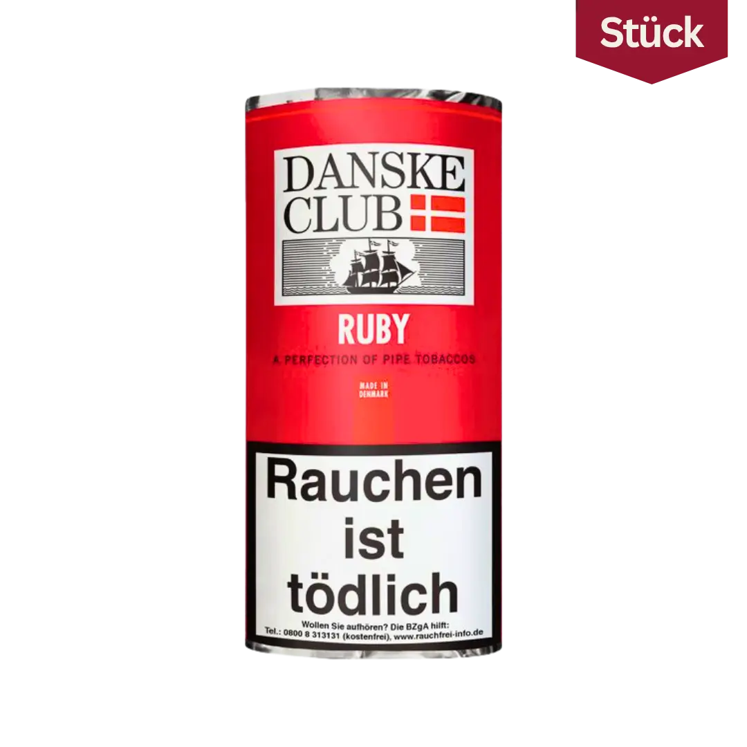 Bundle: Danske Club Ruby Tabak Pfeifentabak Pouch (5x50g) Bundle: Danske Club Ruby Tabak Pfeifentabak Pouch (5x50g)