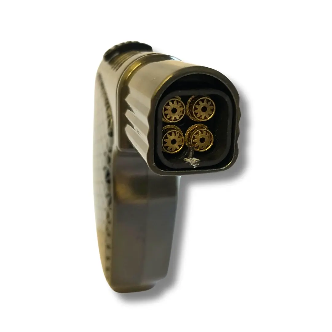 Silver Match Sturmfeuerzeug Quad Jetflame Carbon Grau Ansicht