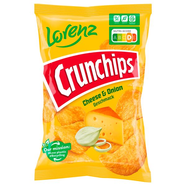 Lorenz Crunchips Cheese & Onion (10x150g)
