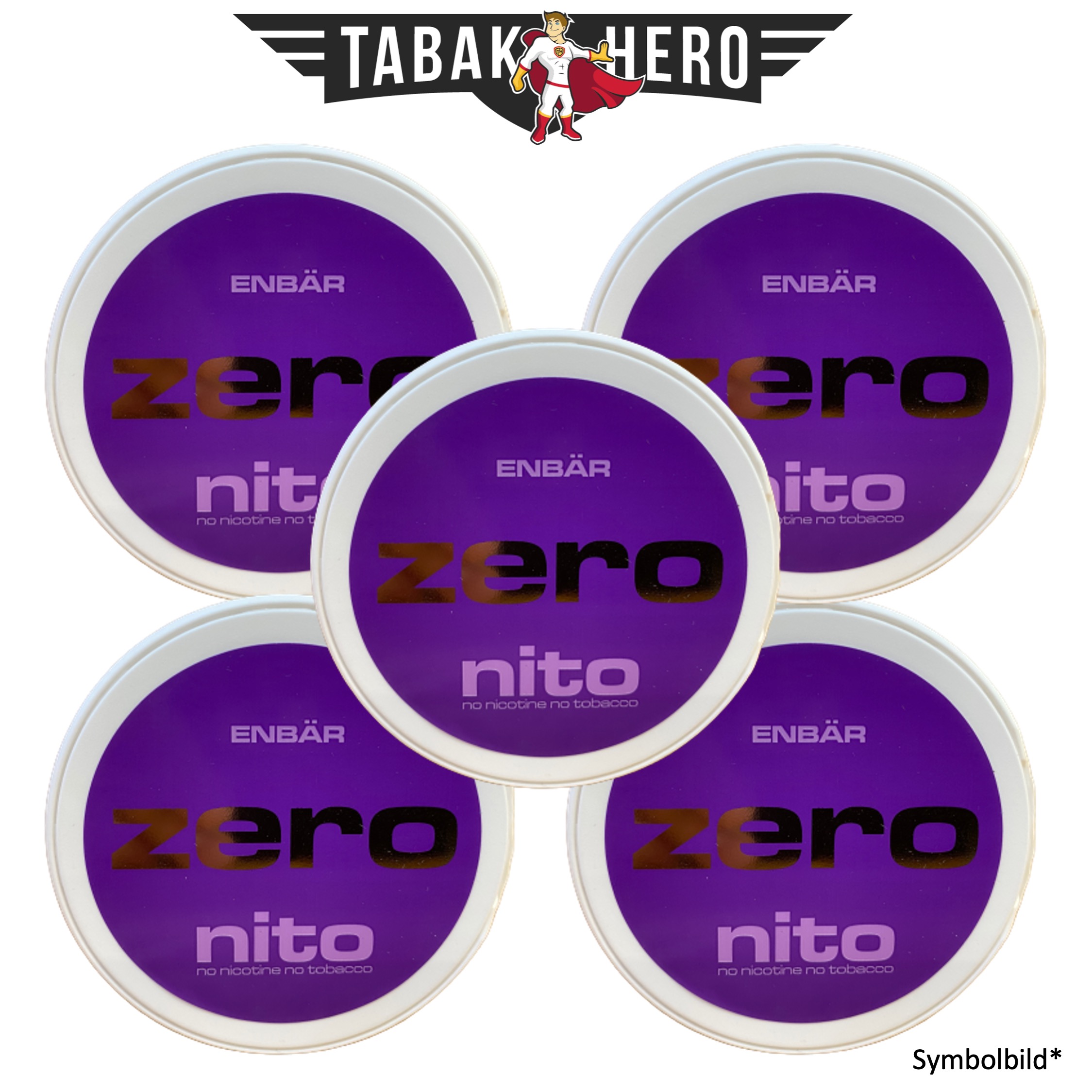 5x Zeronito Enbär Large Kautabak Pouches 16g