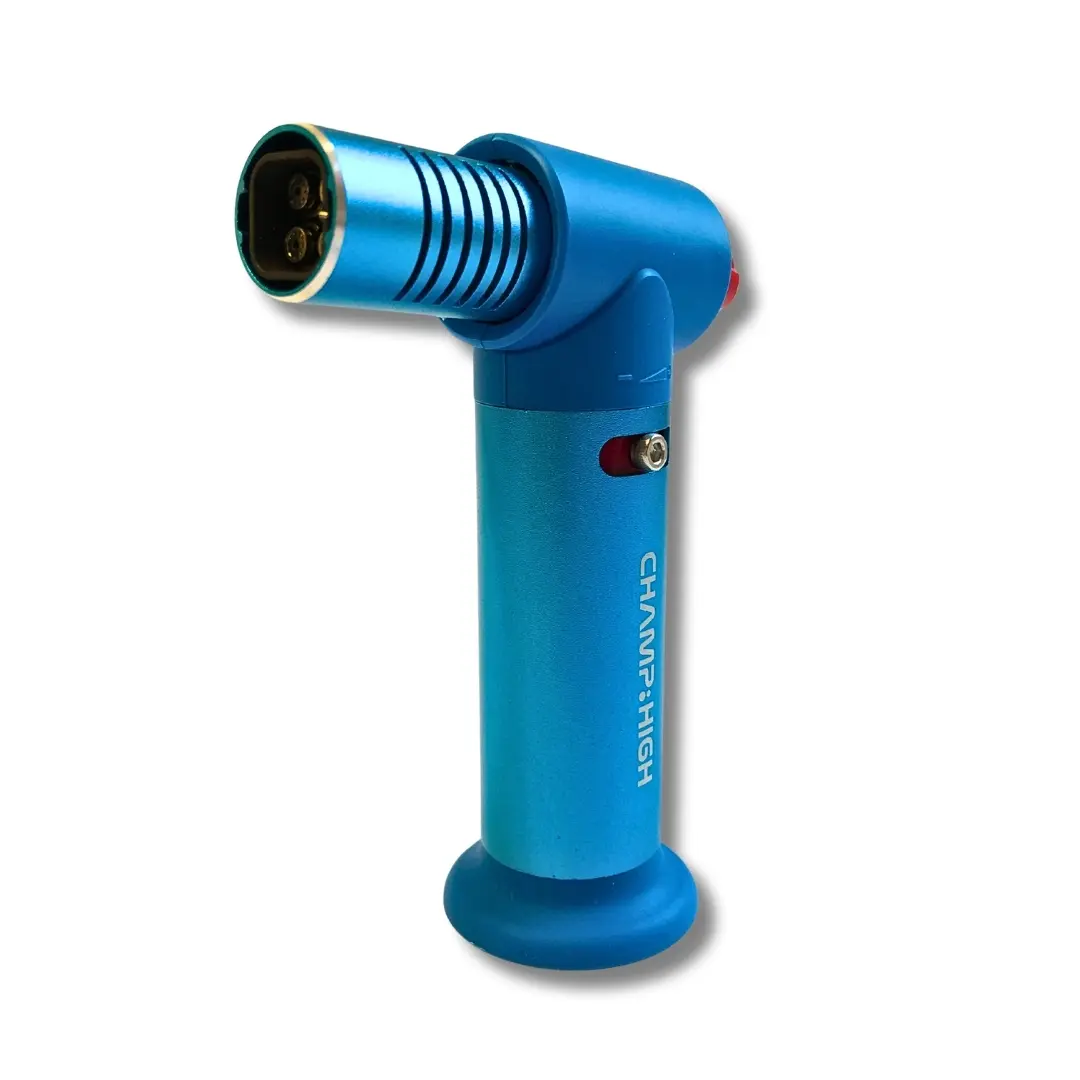 Champ High Sturmfeuerzeug Quad Jetflame Blau