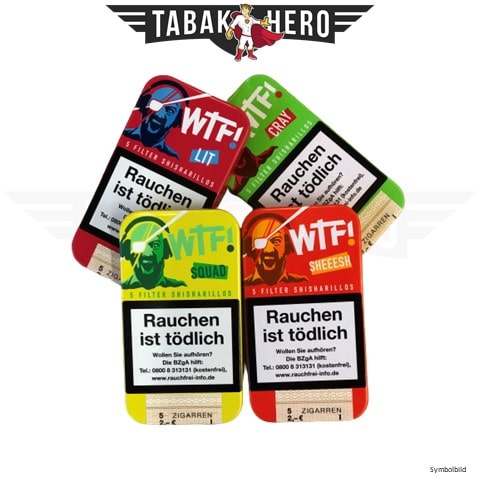 WTF! Lit Filter Shisharillo (5 Filter Zigarillos Dunkle Beeren)