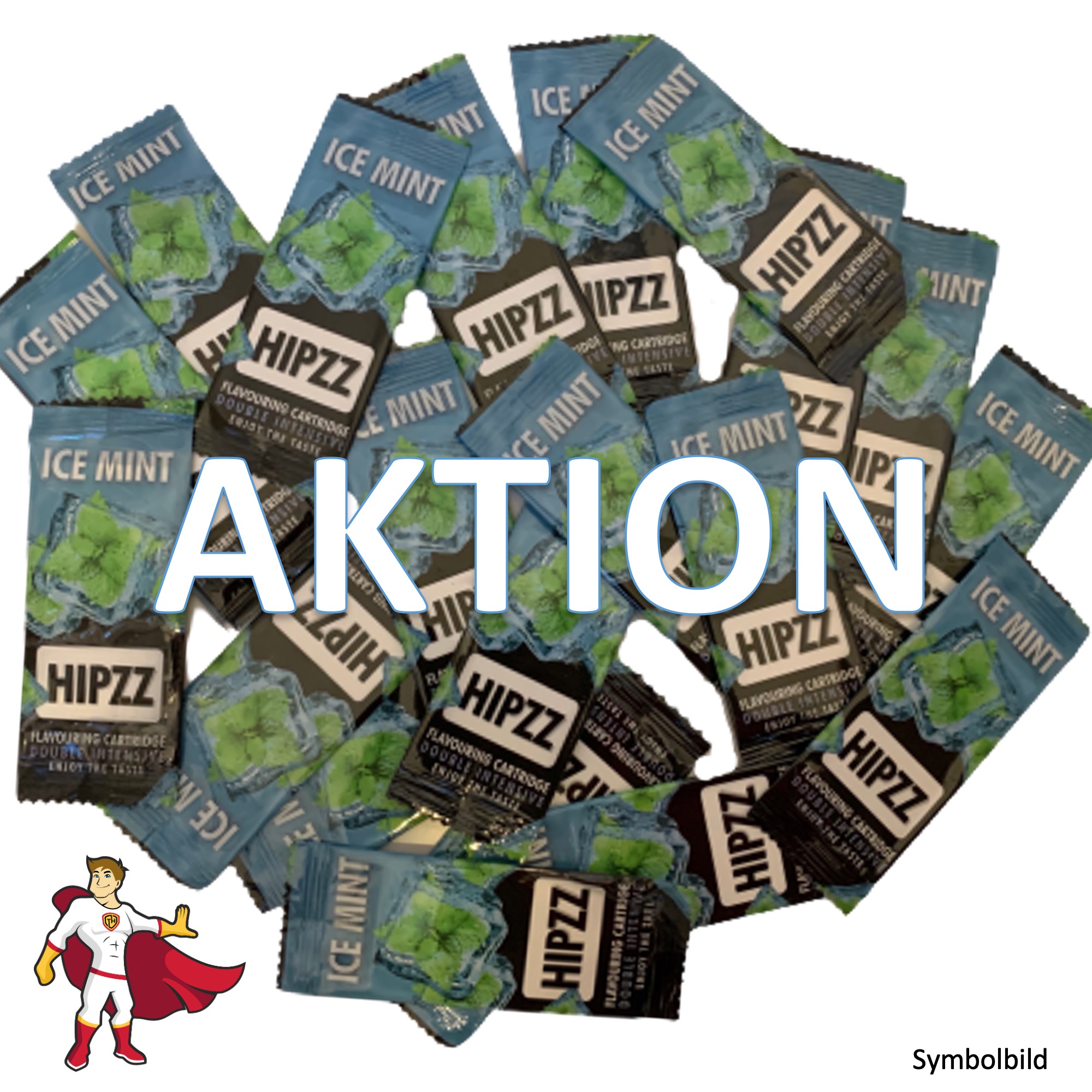AKTION: HIPZZ Aromakarten Ice Mint (Pfefferminz) - Aroma Karten (wie Rizla)