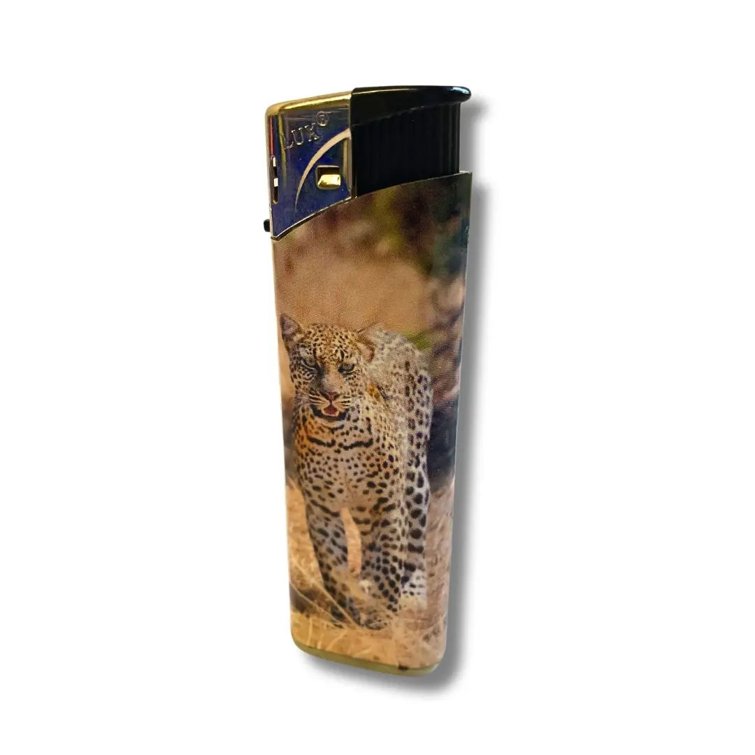 Lux Sturmfeuerzeug Elektro Leopard
