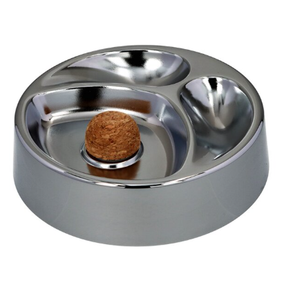 Angelo Metall Pfeifenaschenbecher Chrom