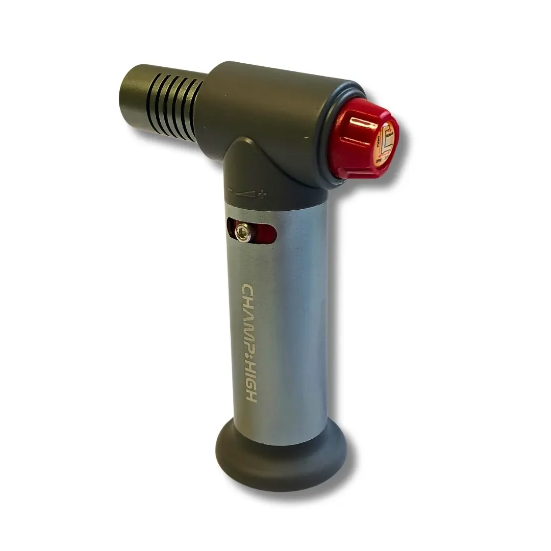 Champ High Sturmfeuerzeug Quad Jetflame Grau Ansicht