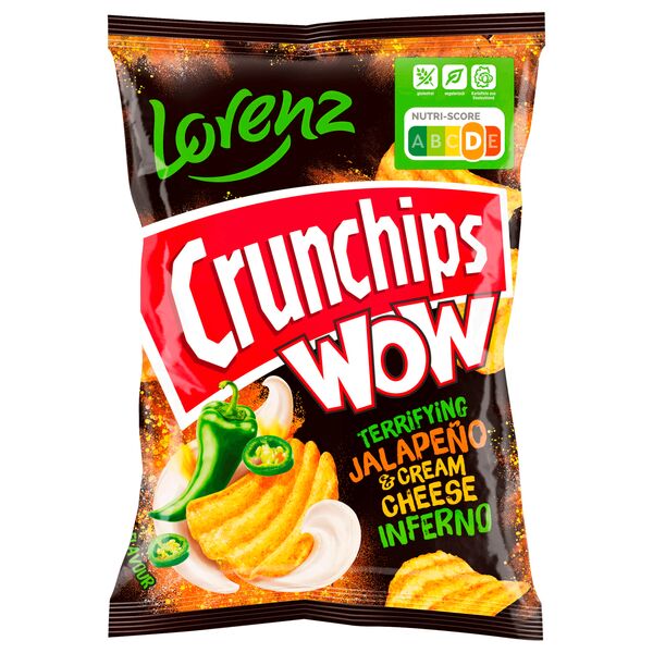 Lorenz Crunchips WOW Jalapeno & Cream Cheese (10x110g)