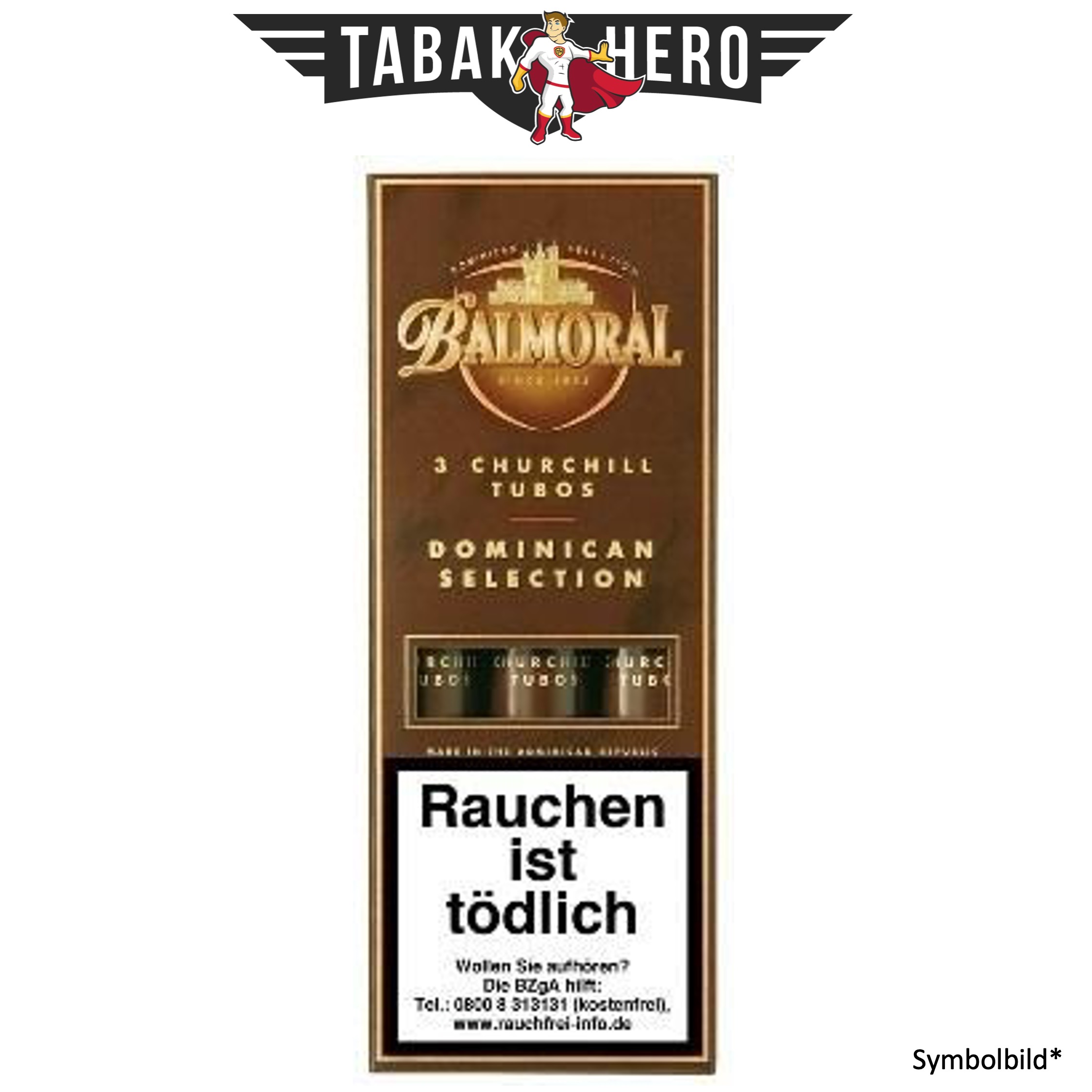 Balmoral Dominican Selection Churchill Tubos (5x3 Zigarren)