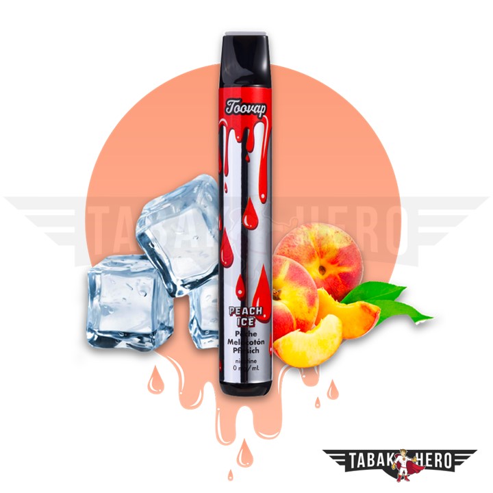Toovap Pfirsich Einweg E-Zigarette Vape 20mg (1 Stück) 