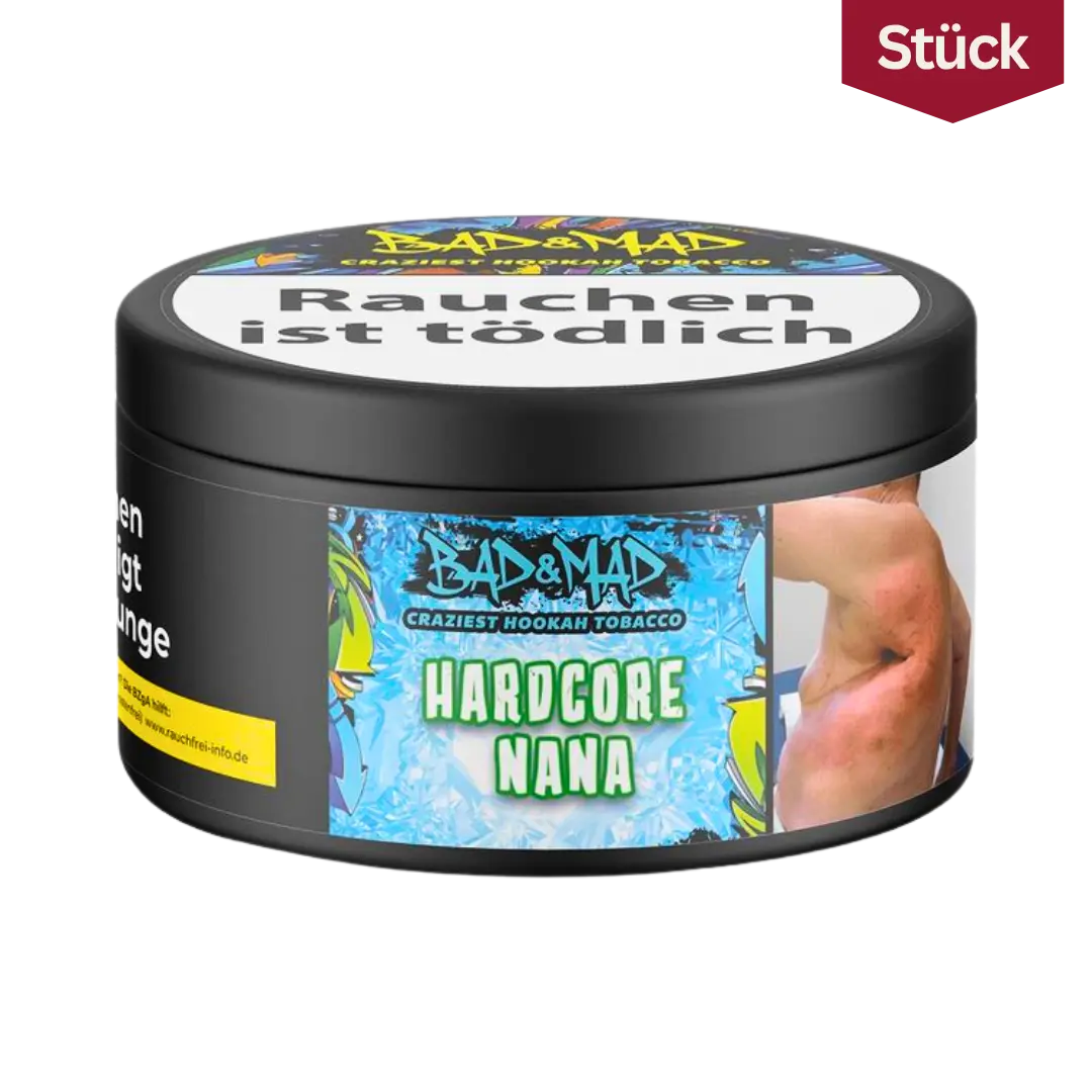 Bad Mad Hardcore Nana Eisbonbon Minze Menthol Tabak Shishatabak