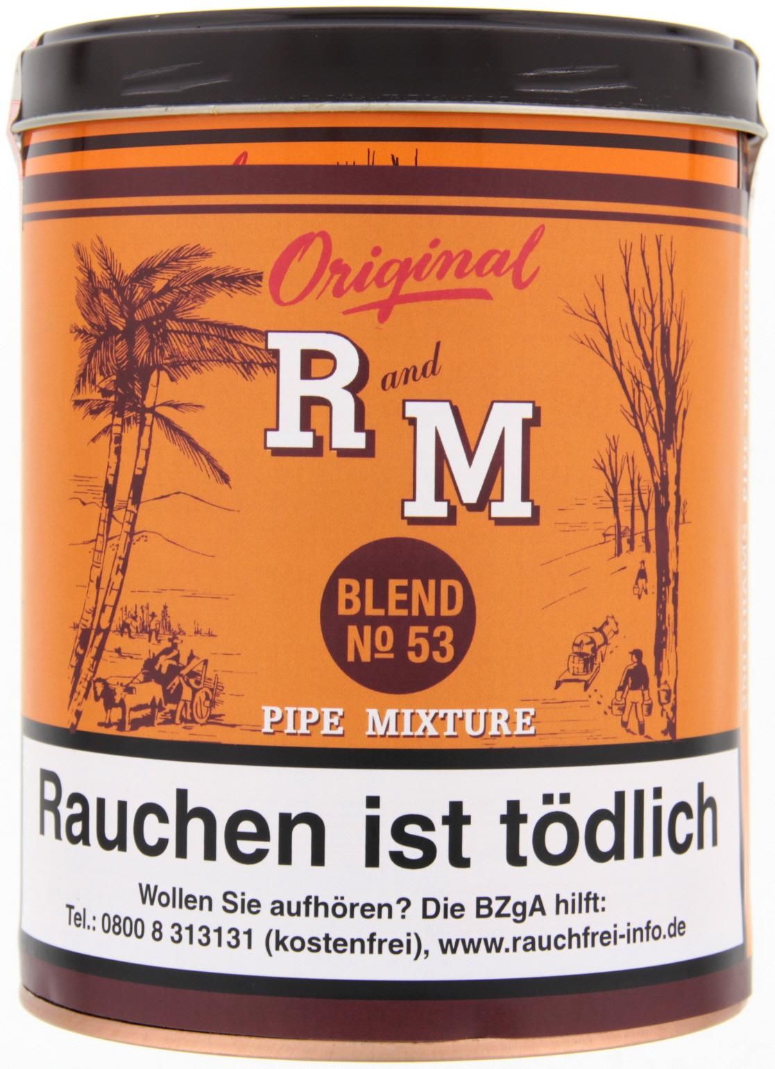 R and M Blend No53 (Rum&Maple) Tabak 250g Dose (Pfeifentabak)