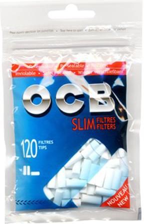 OCB Slim Filter blau 6mm 120 Stück