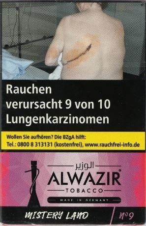 Alwazir Mistery Land No.9 Shishatabak (20 Gramm)