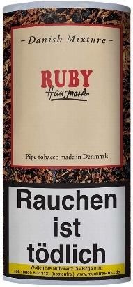 5x Danish Mixture Ruby (Cherry) Tabak 50g Pouch (Pfeifentabak)