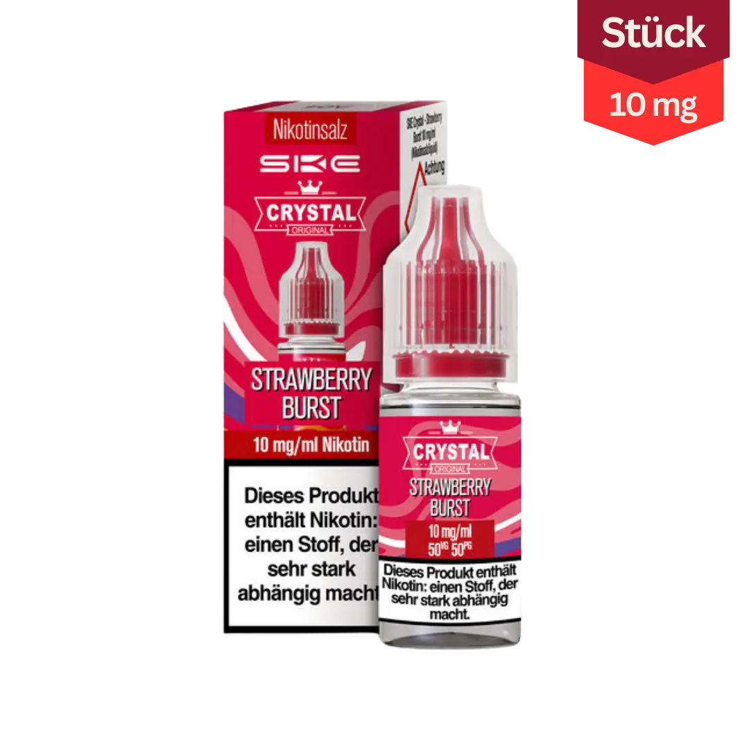 SKE Crystal Vape Liquid Strawberry Burst 10mg
