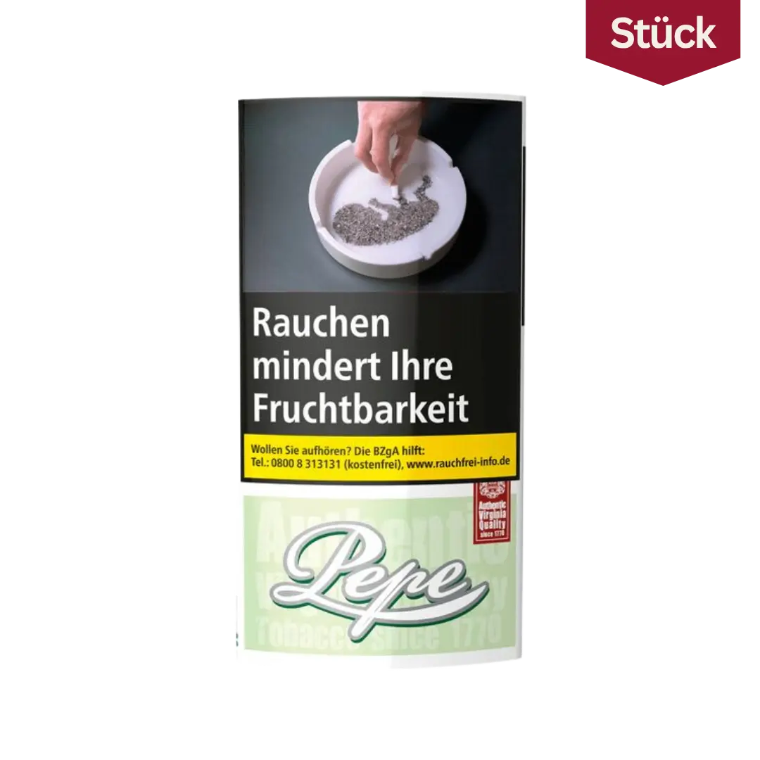 Pepe Bright Green Tabak Feinschnitt Pouch AP (30g)