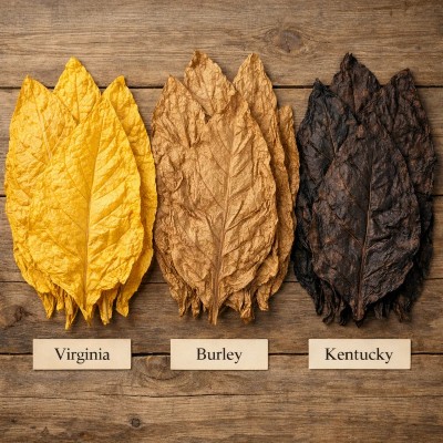 Tabaksorten Virginia Burley Kentucky im Vergleich