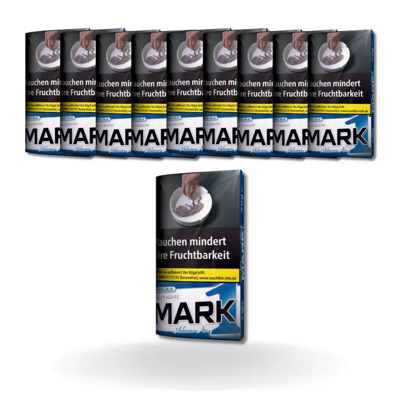 Bundle: Mark Adams 1 Halfzware Tabak Feinschnitt Pouch (10x30g)