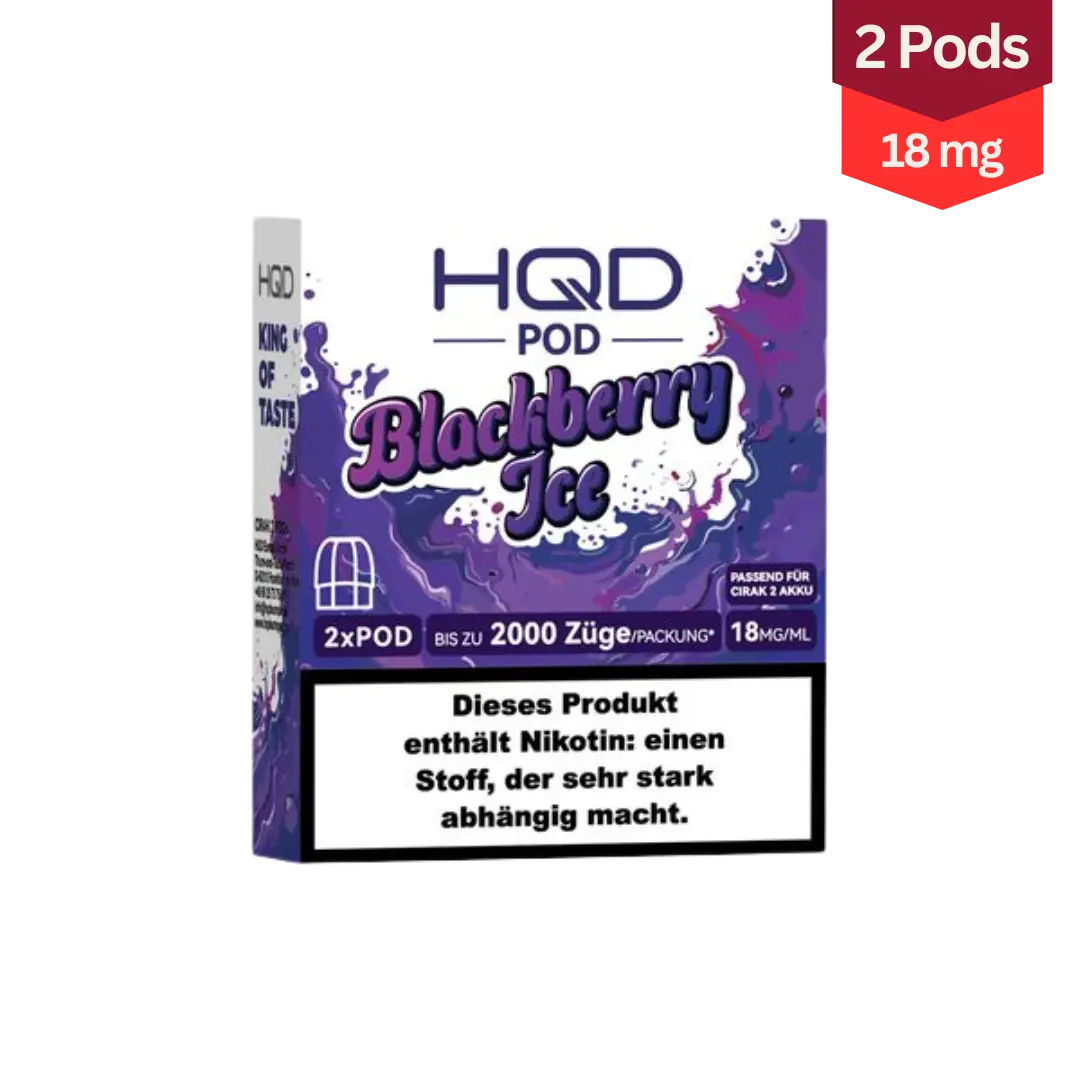 HQD Cirak 2 Pod Vape Blackberry Ice 18mg