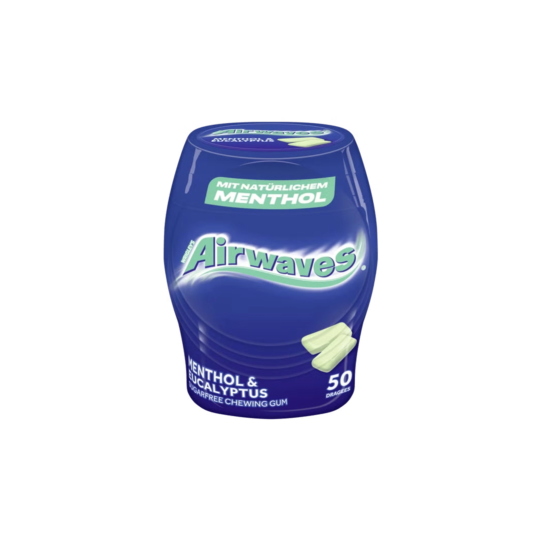 Wrigley's Airwaves Menthol & Eucalyptus ohne Zucker Dose (12x50 Stück)