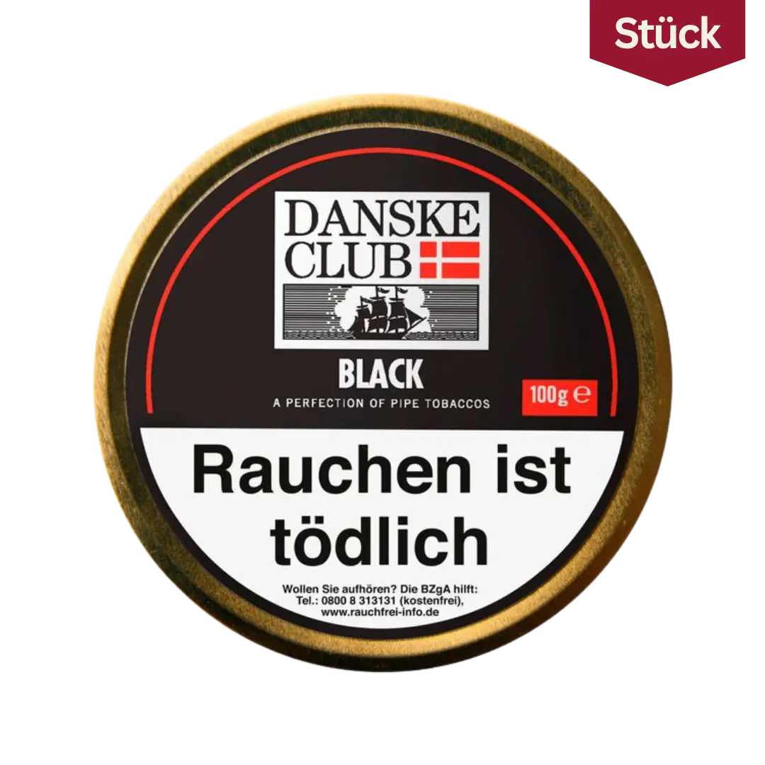Danske Club Black Tabak Pfeifentabak Dose (100g) Danske Club Black Tabak Pfeifentabak Dose (100g)