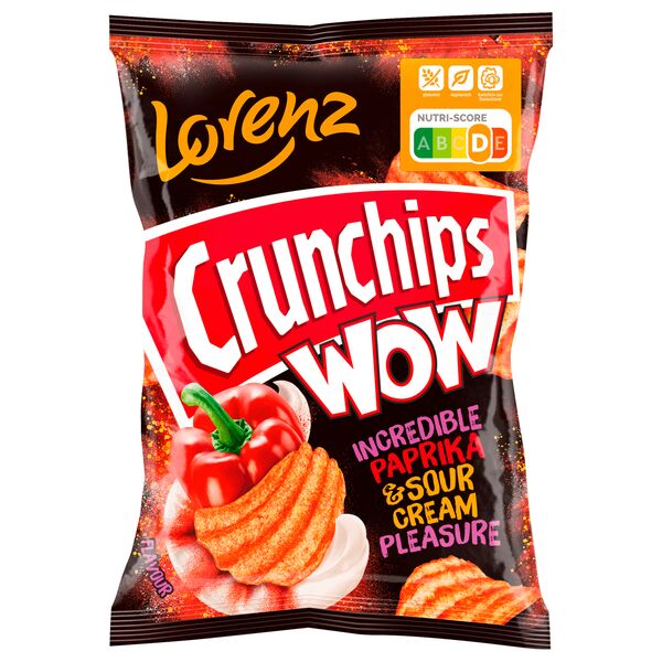 Lorenz Crunchips WOW Paprika & Sour Cream (10x110g)