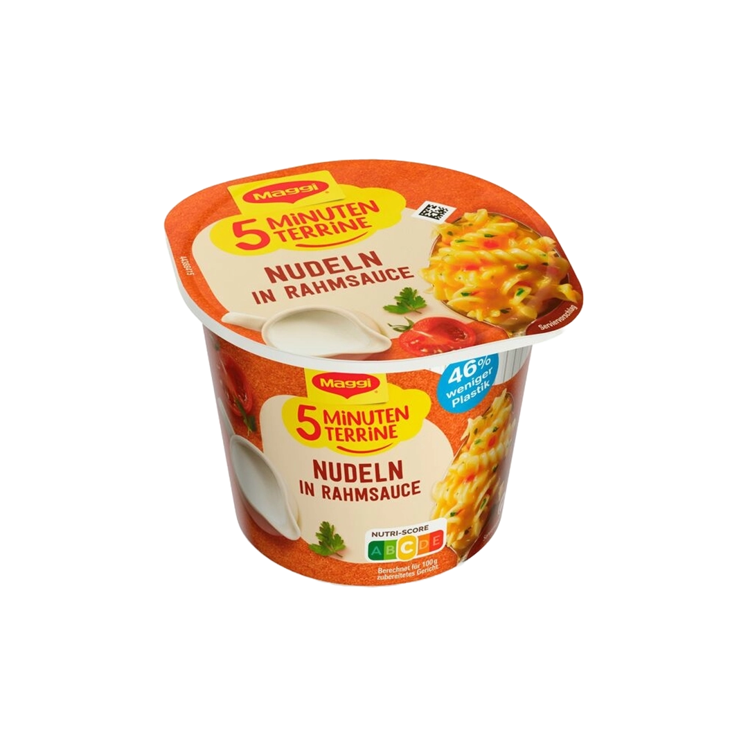 Maggi 5 Minuten Terrine Nudeln in Rahmsauce (8x61g)
