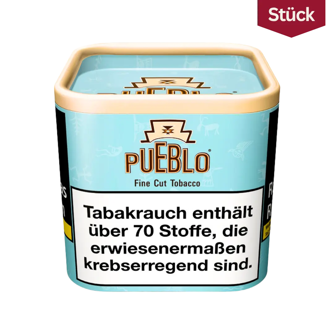 Bundle: Pueblo Blue Tabak Feinschnitt ohne Zusätze Dose (4x100g)