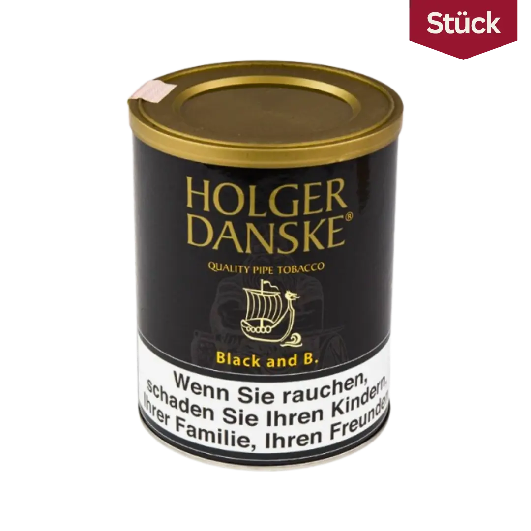 Holger Danske Black & Bourbon Tabak Pfeifentabak Dose (200g)