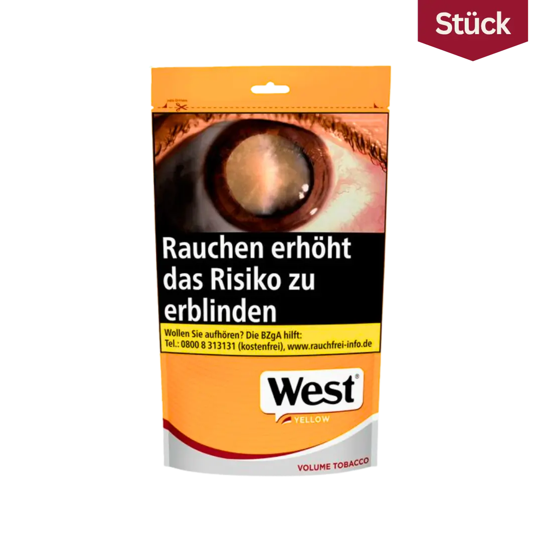 West Yellow Tabak Volumentabak Beutel (145g)