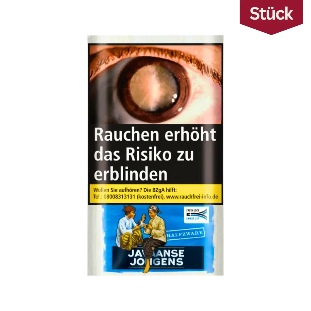 Javaanse Jongens Halfzware Feinschnitt Tabak Pouch (30g)