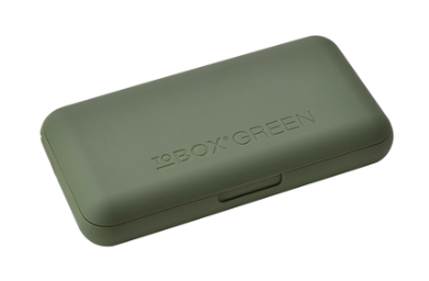 TOBOX Green Tabakbox mit Feuerzeughalter Grün