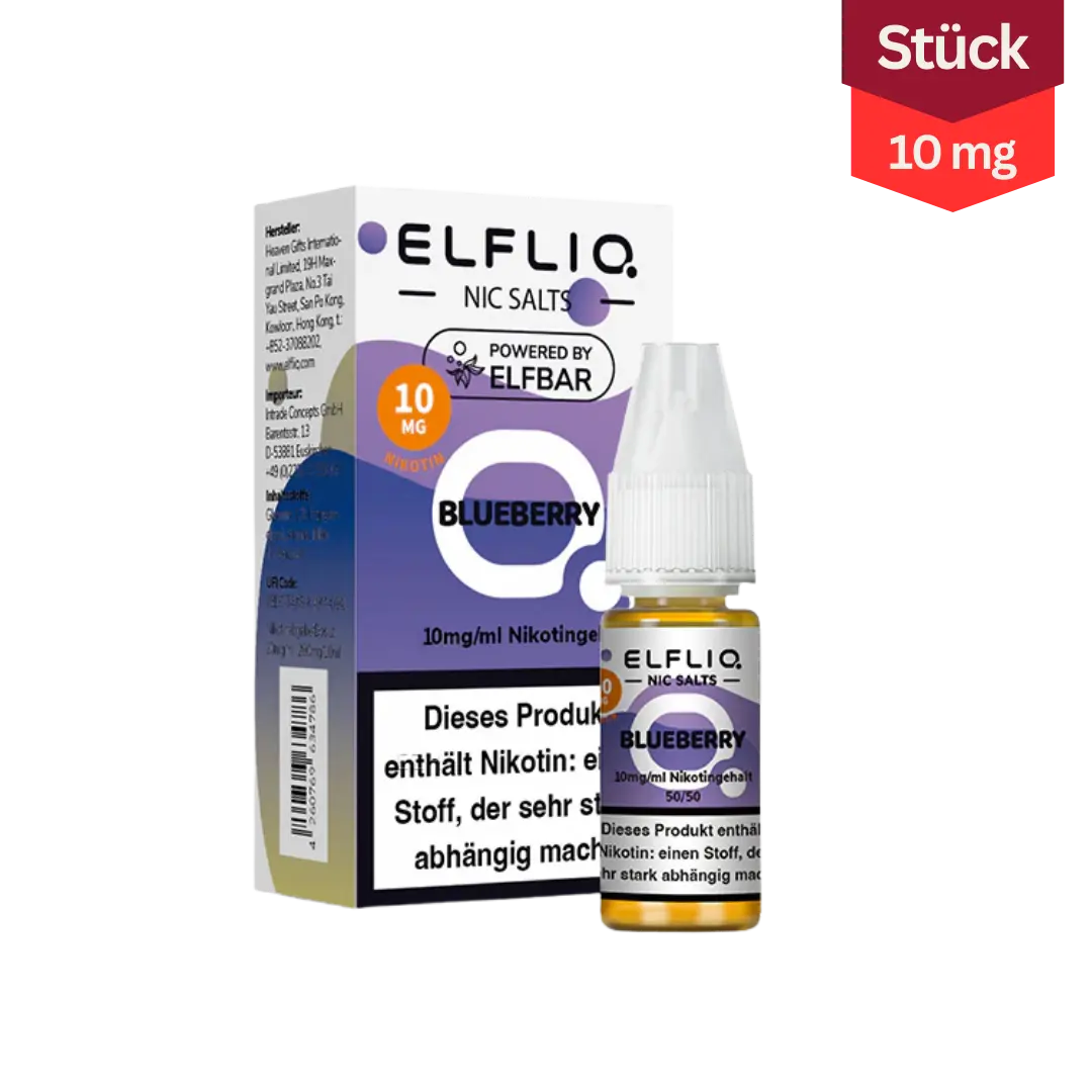 Elfliq Vape Liquid Blueberry 10mg