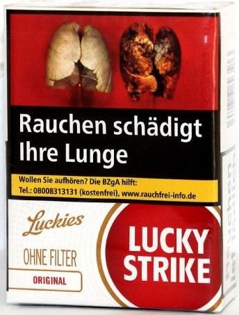Lucky Strike ohne Filter Zigaretten 20 Stück